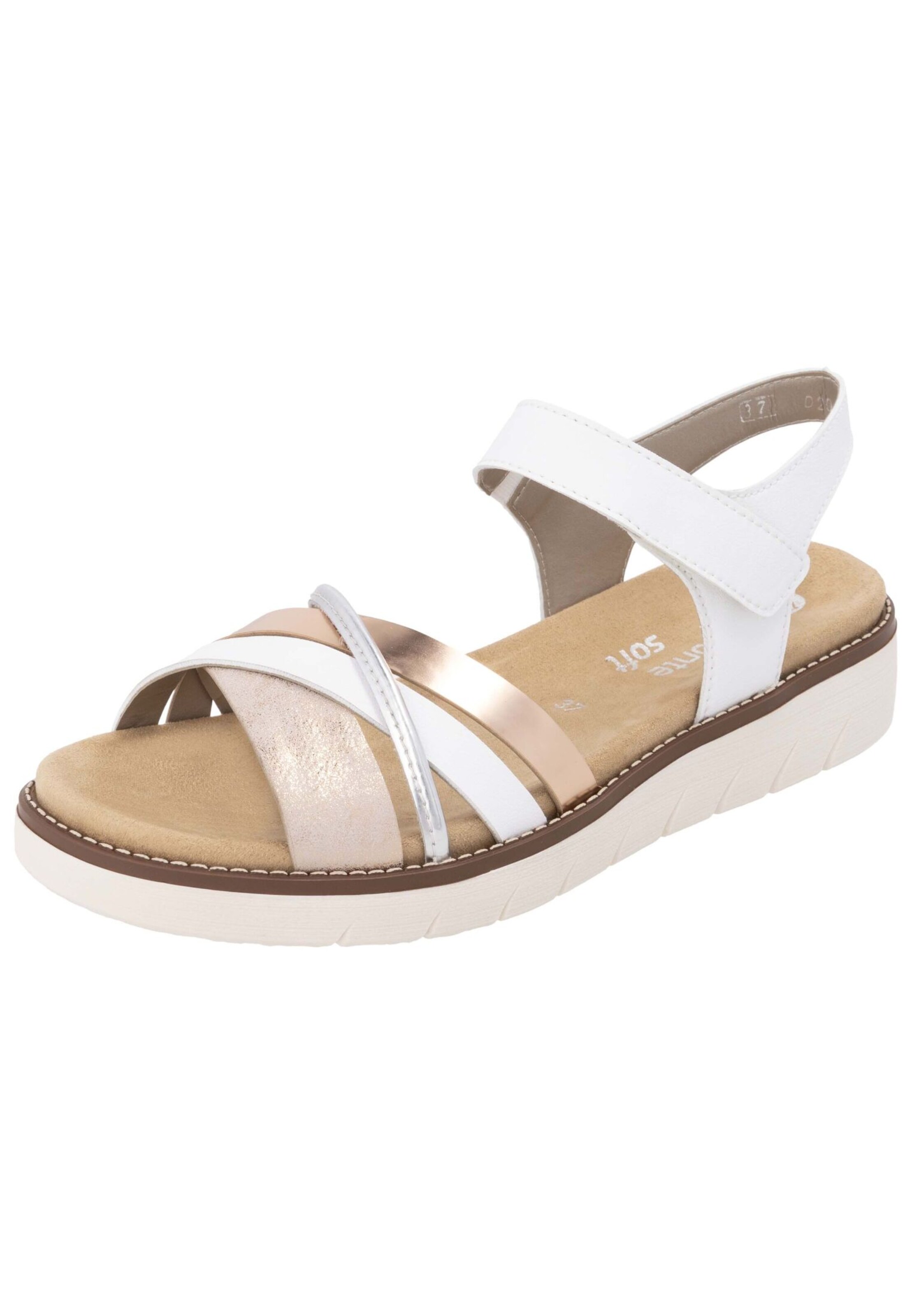 Sandalo di REMONTE in bianco: frontale