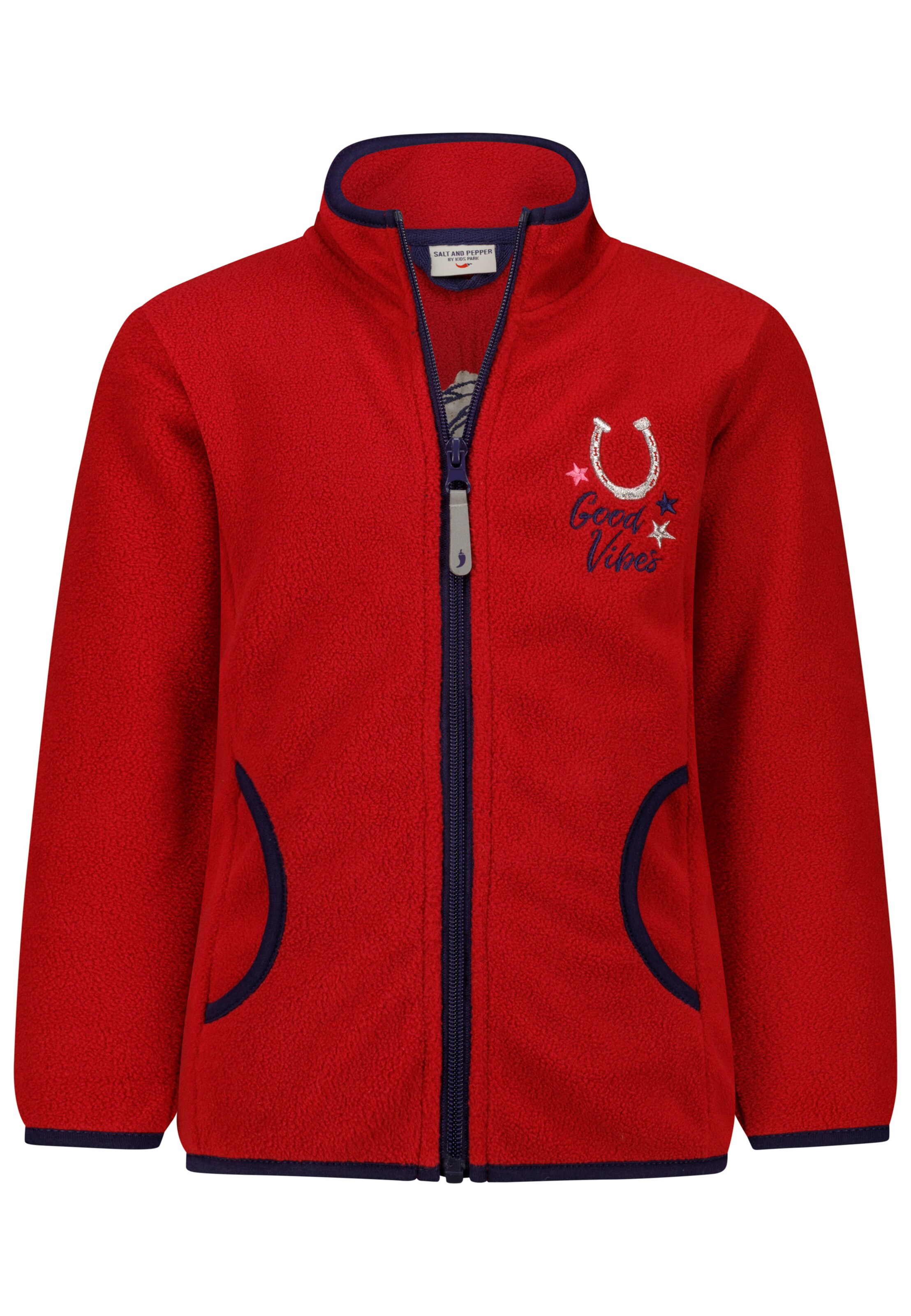 SALT AND PEPPER Fleece Jacket in Red
