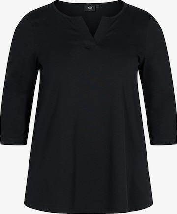 Zizzi - Blusa 'EAGNES' em preto: frente