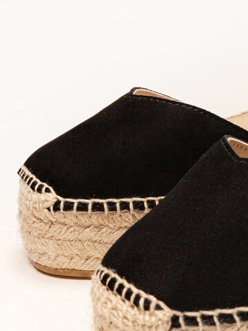 Alhamas - Sandalias 'Alpargata Cuña 6 cm' en negro