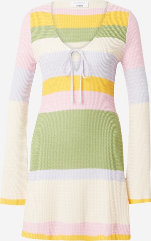 florence by mills exclusive for ABOUT YOU Knitted dress 'Passion fruit' in Mixed colors: front