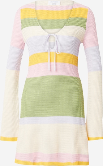 florence by mills exclusive for ABOUT YOU Knit dress 'Passion fruit' in Kiwi / Pastel purple / Pink / Off white, Item view