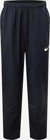 NIKE Regular Workout Pants 'Team' in Black: front