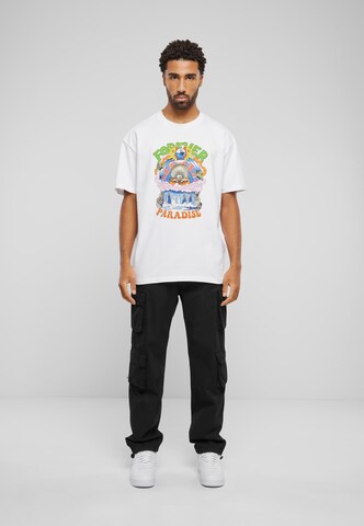 T-Shirt 'Paradise' MT Upscale en blanc