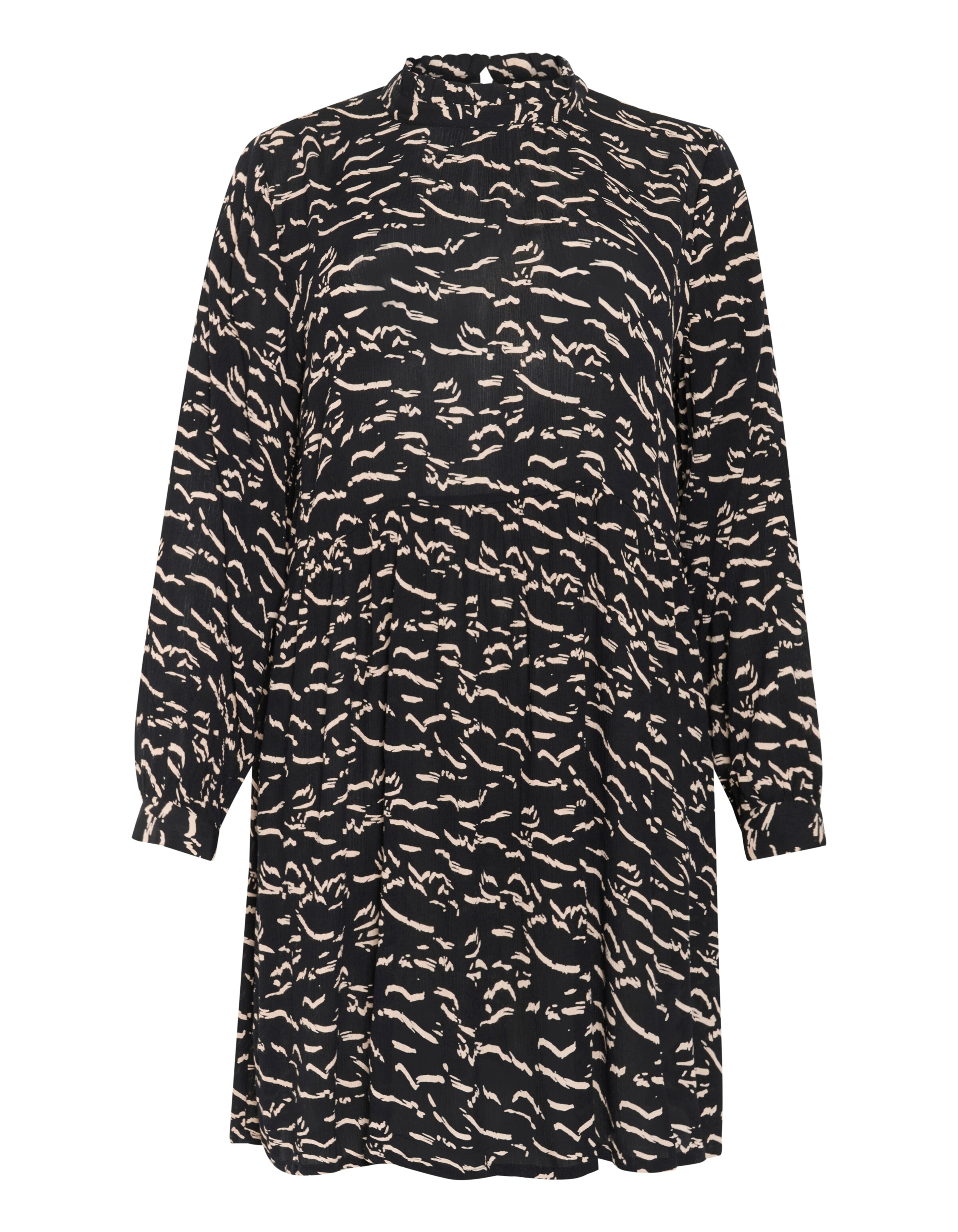 KAFFE CURVE Kleid 'Lune' in Schwarz: Vorderseite