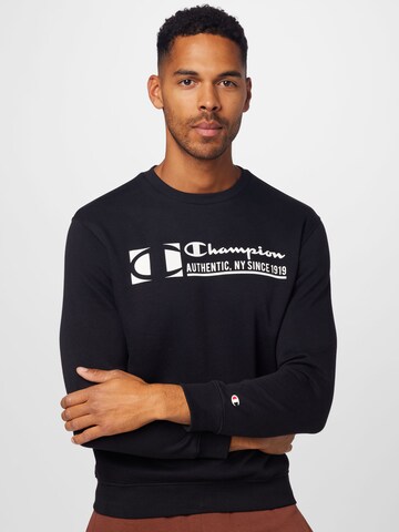 Sweat-shirt Champion Authentic Athletic Apparel en noir : devant