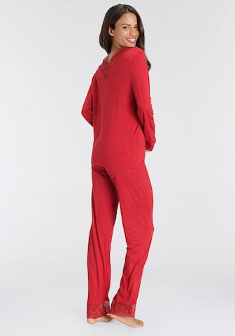 LASCANA Pajama in Red