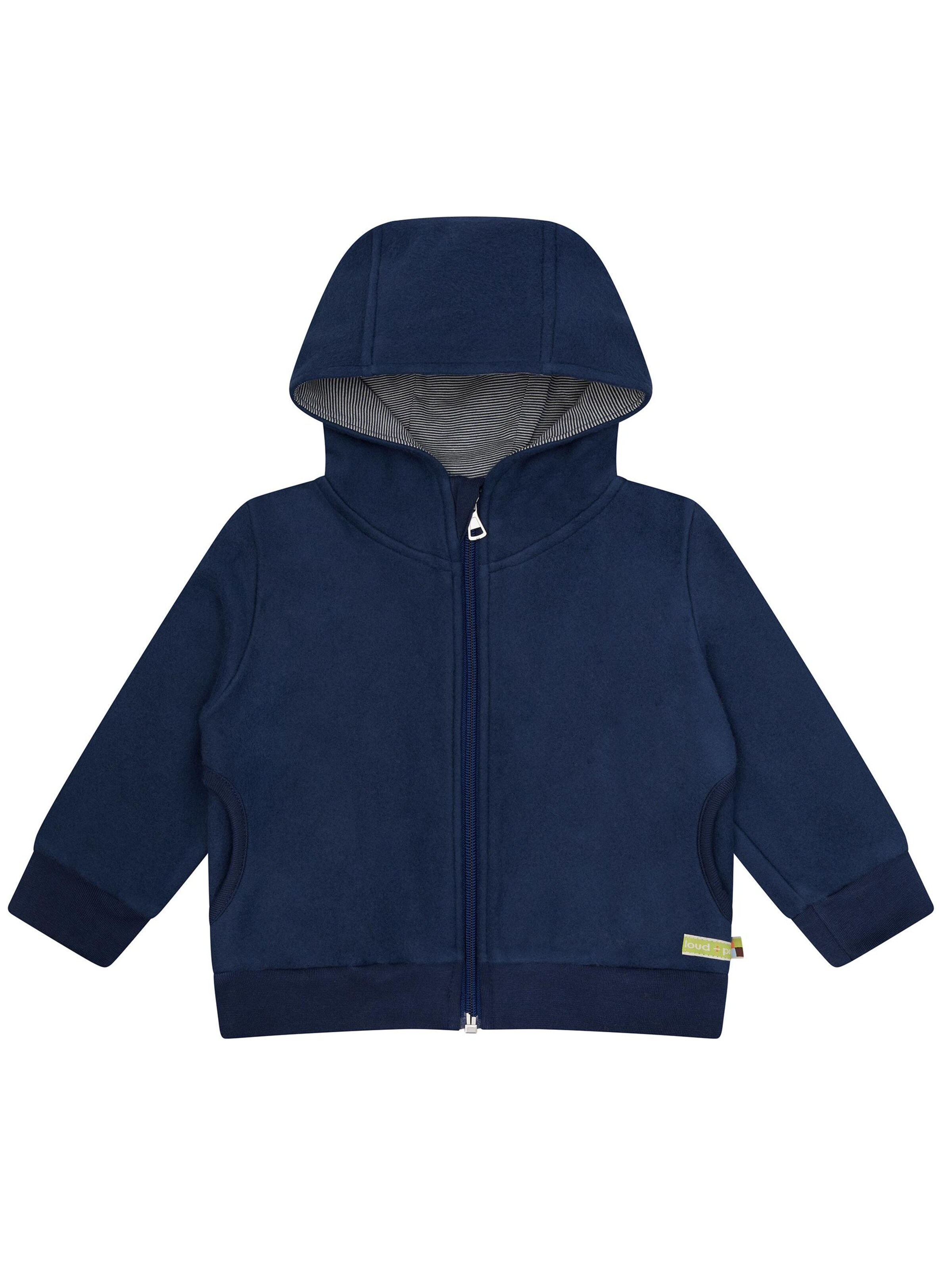 loud + proud Fleece Jacket in Blue: front
