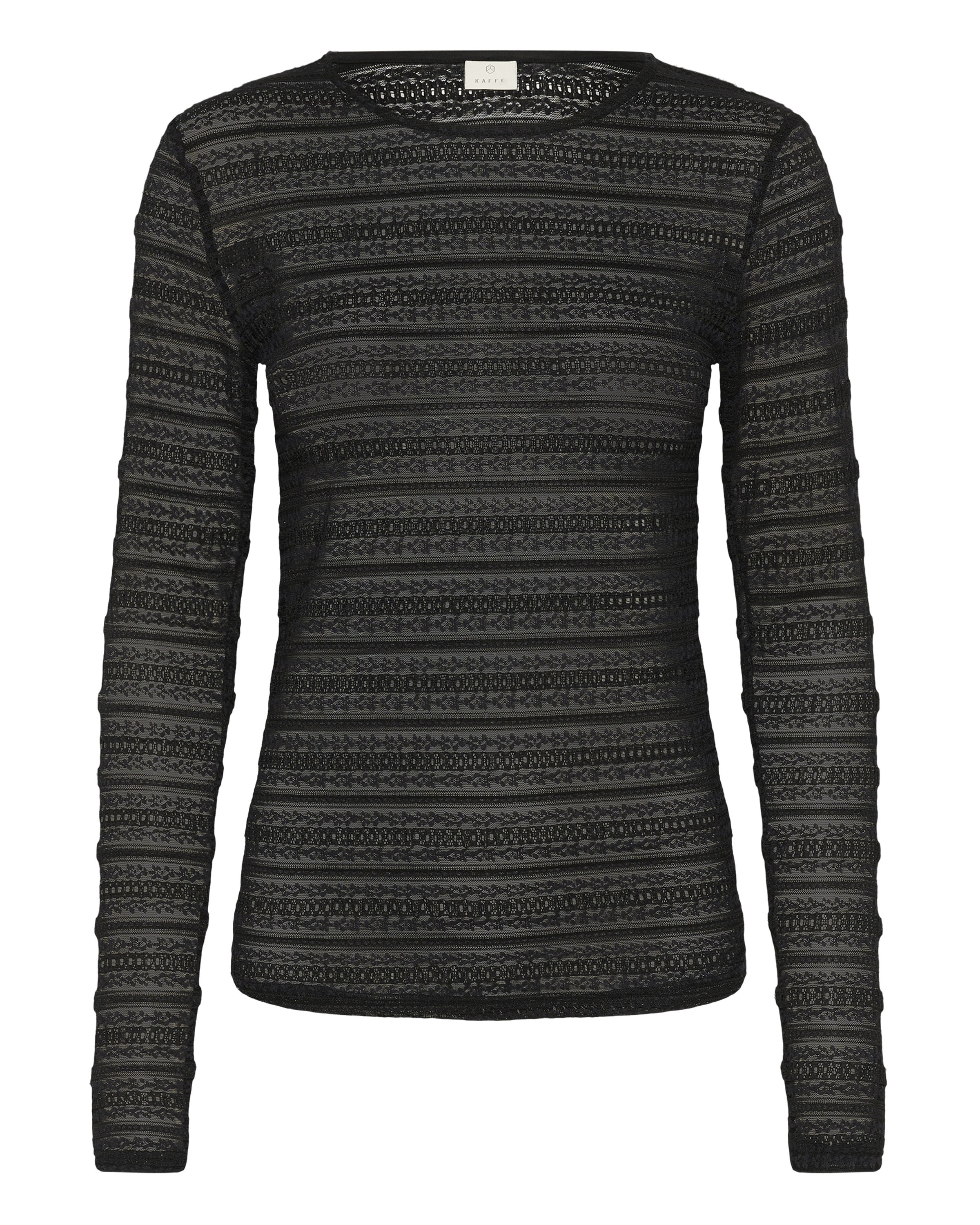 Camicia da donna 'Nanna' di Kaffe in nero: frontale