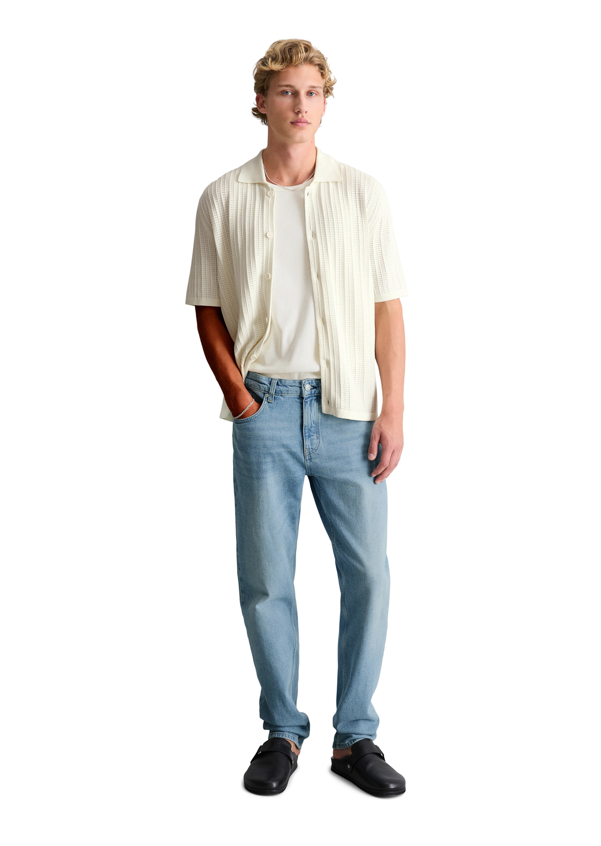 Marc O'Polo DENIM Regular fit Knit cardigan in White