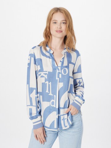 Emily Van Den Bergh Bluse in Blau: predná strana