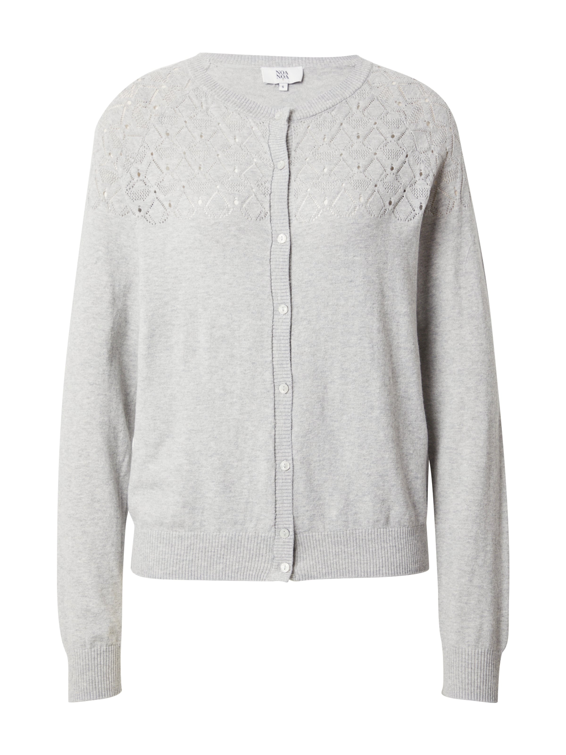 Cardigan 'Clara' Noa Noa en gris : devant