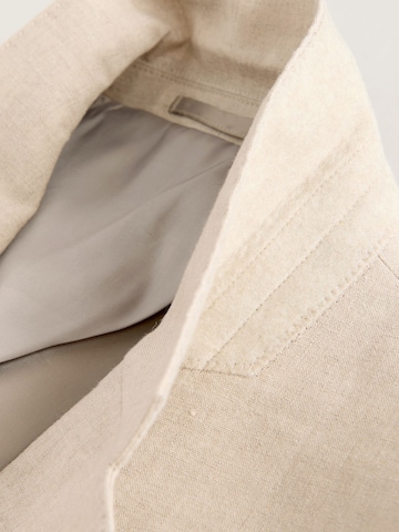 Next Слим Деловой пиджак в Бежевый