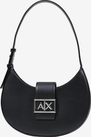 Sac bandoulière ARMANI EXCHANGE en noir : devant