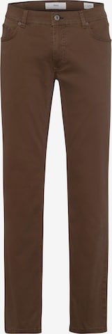 BRAX Regular Pants 'Cooper Fancy' in Brown: front