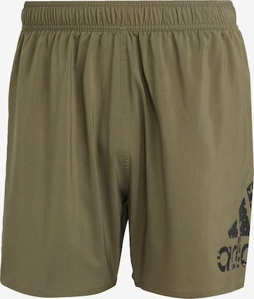 ADIDAS SPORTSWEAR Sportbadehose 'Big Logo Clx Short-' in Grün: predná strana