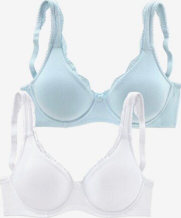 Regular Soutien-gorge PETITE FLEUR en bleu : devant