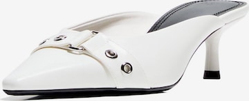 Mule Bershka en blanc : devant