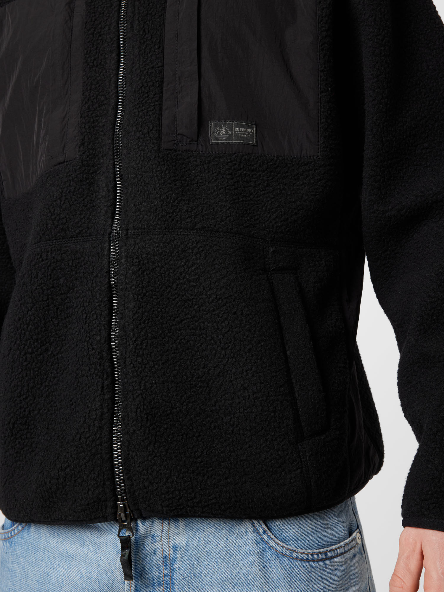 Uomo d9QXK Superdry Giacca di pile Expedition in Nero 