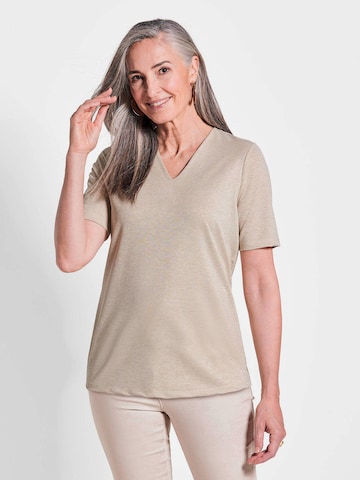 Goldner Shirt in Beige: voorkant