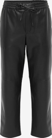 AntiochLoosefit Chino hlače - crna boja: prednji dio