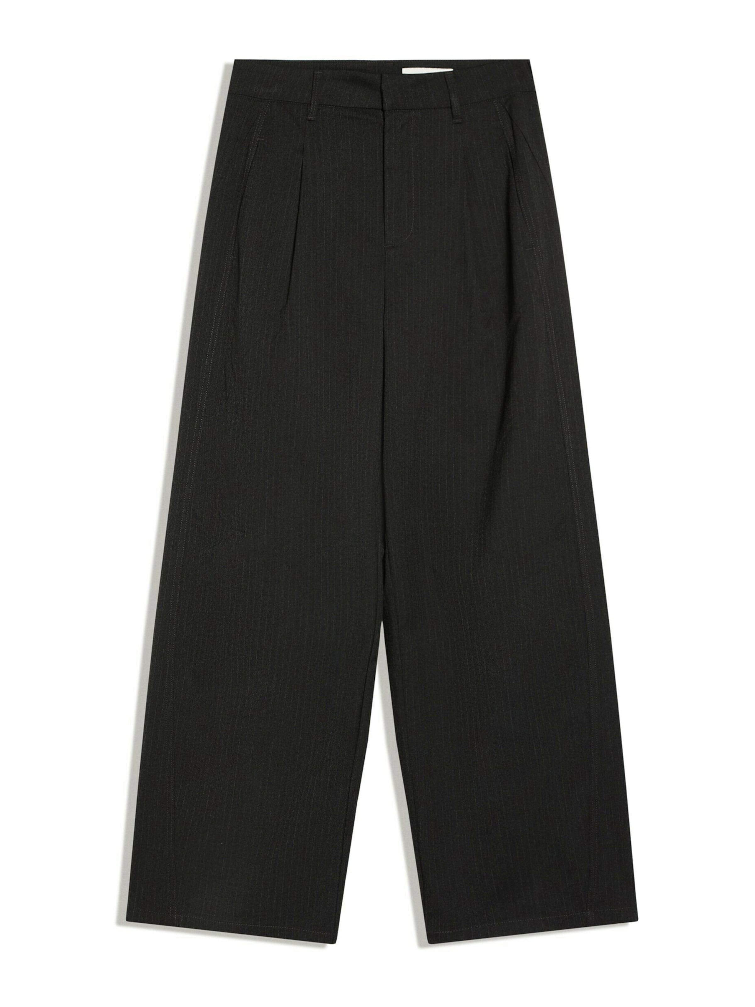 Wide Leg Pantalon à pince Bershka en gris : devant