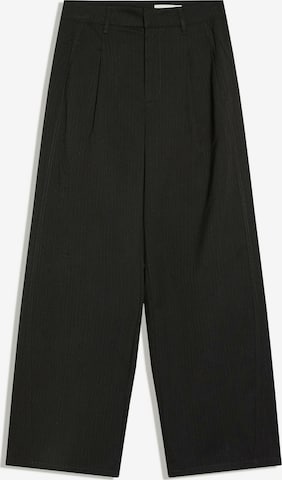 Wide Leg Pantalon à pince Bershka en gris : devant