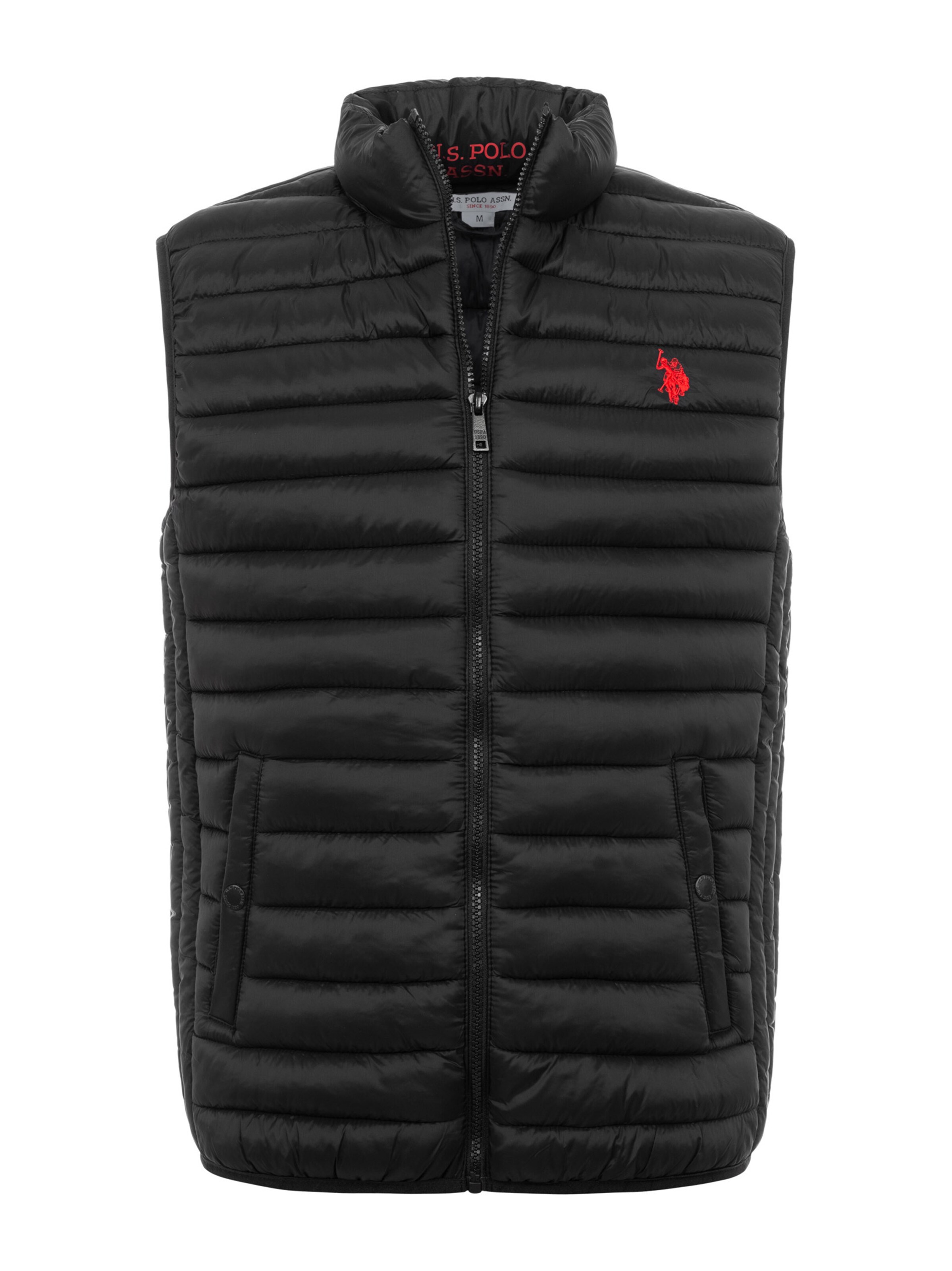 U.S. POLO ASSN. Vest in Black: front