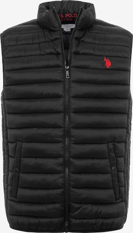 U.S. POLO ASSN. Vest in Black: front