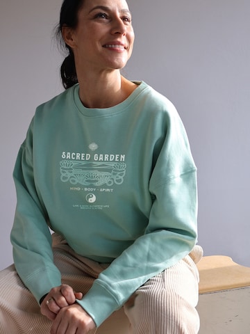 Kultgut Pullover 'Sacred Garden'‌‌‌ in Grün