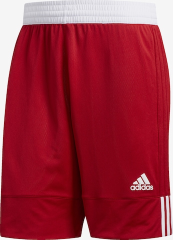 ADIDAS SPORTSWEAR Workout Pants ' 3G SPEED' in Red: front