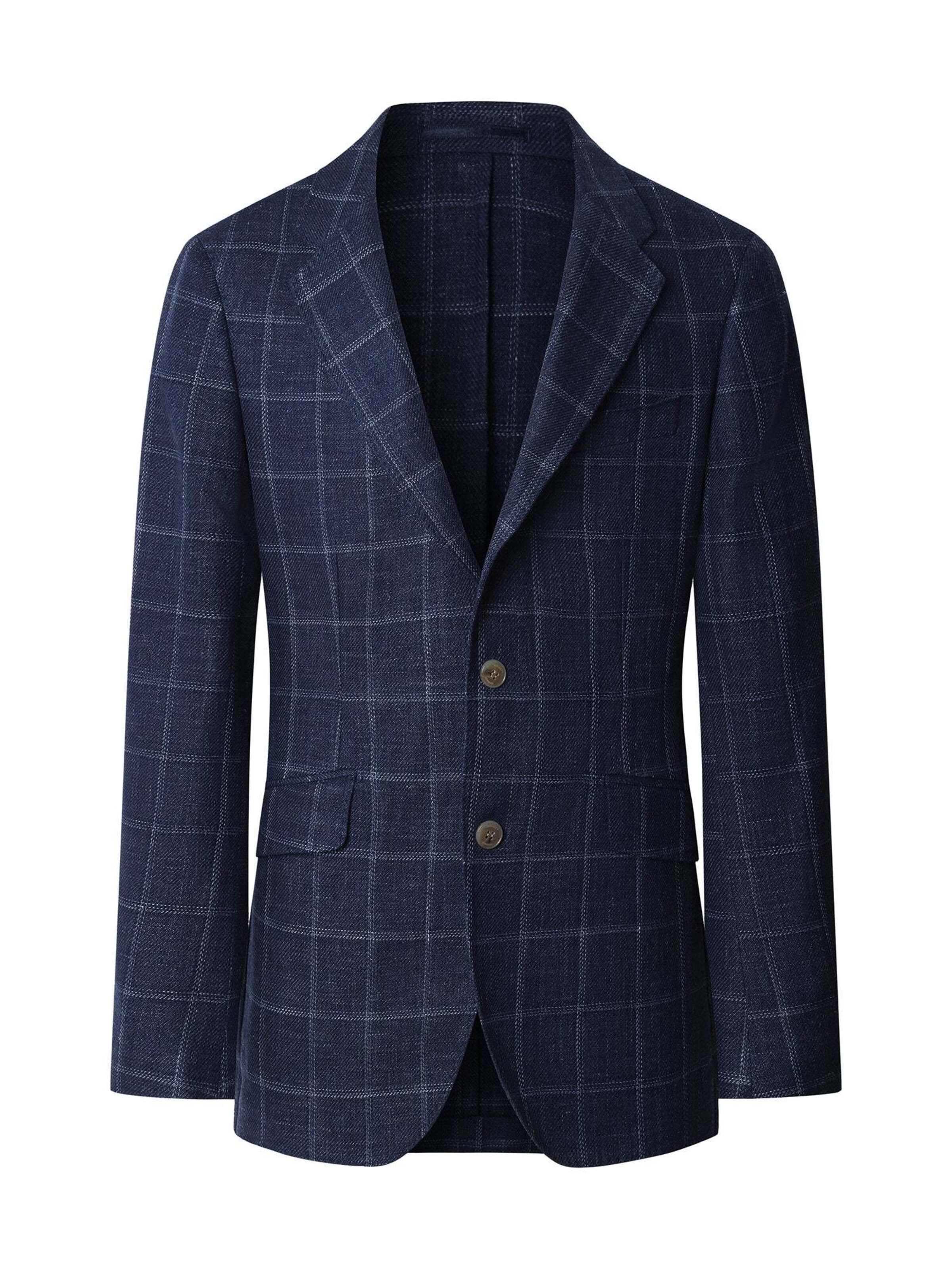 Hackett London Regular Fit Blazer in Blau: Vorderseite