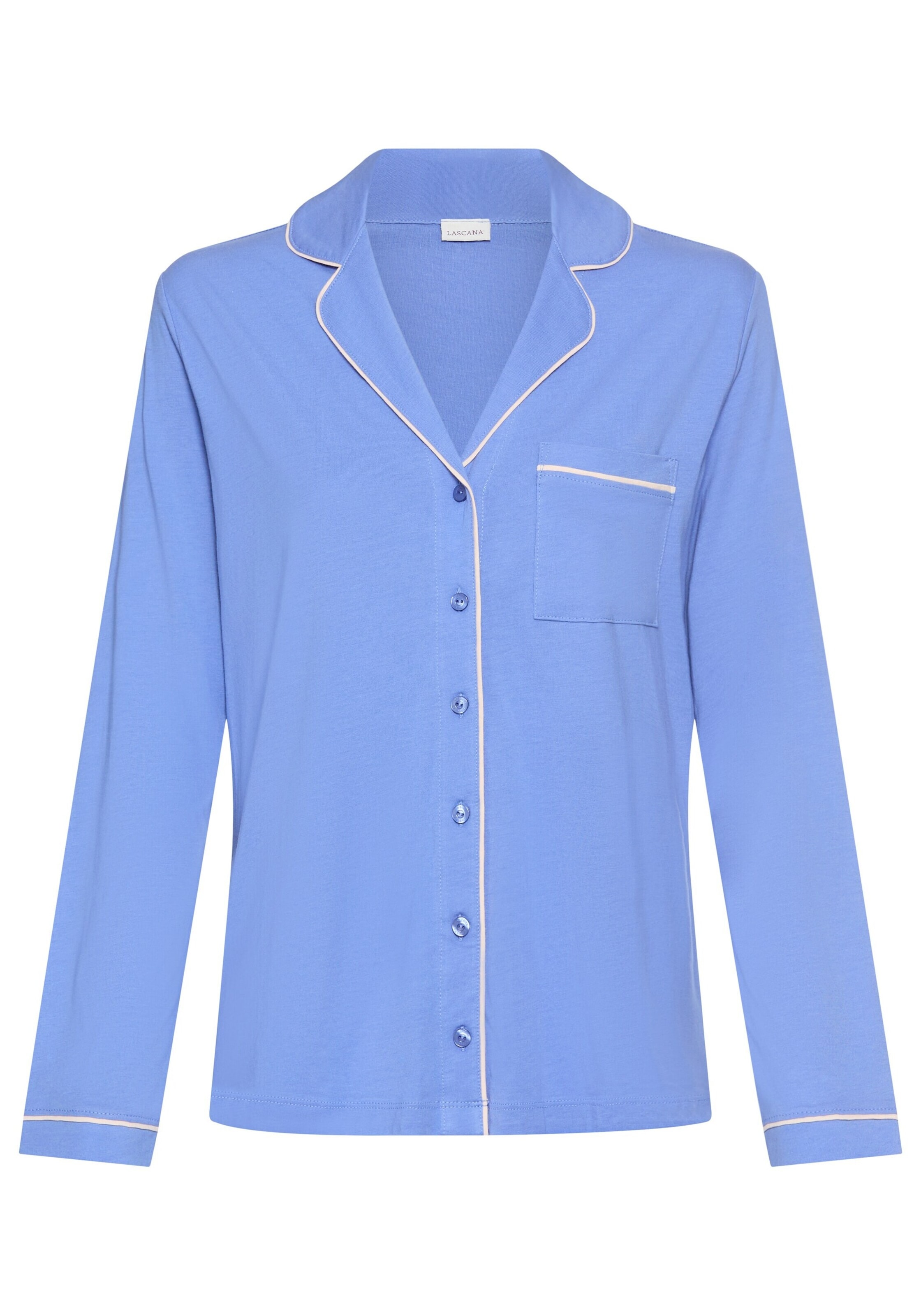 LASCANA Тениска за спане в синьо: отпред