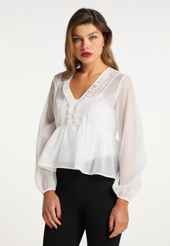faina Blouse in White: front