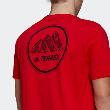 ADIDAS TERREX Sportshirt in Rot