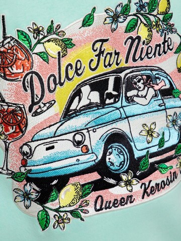 Queen Kerosin Between-Season Jacket 'Dolche Far Niente' in Green