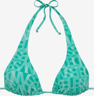 Elbsand Triangel Bikinitop in Grün: Vorderseite