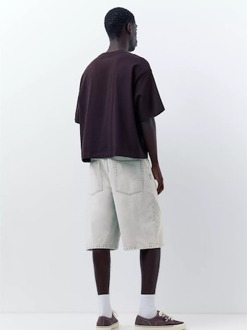 Pull&Bear Loosefit Shorts in Grau