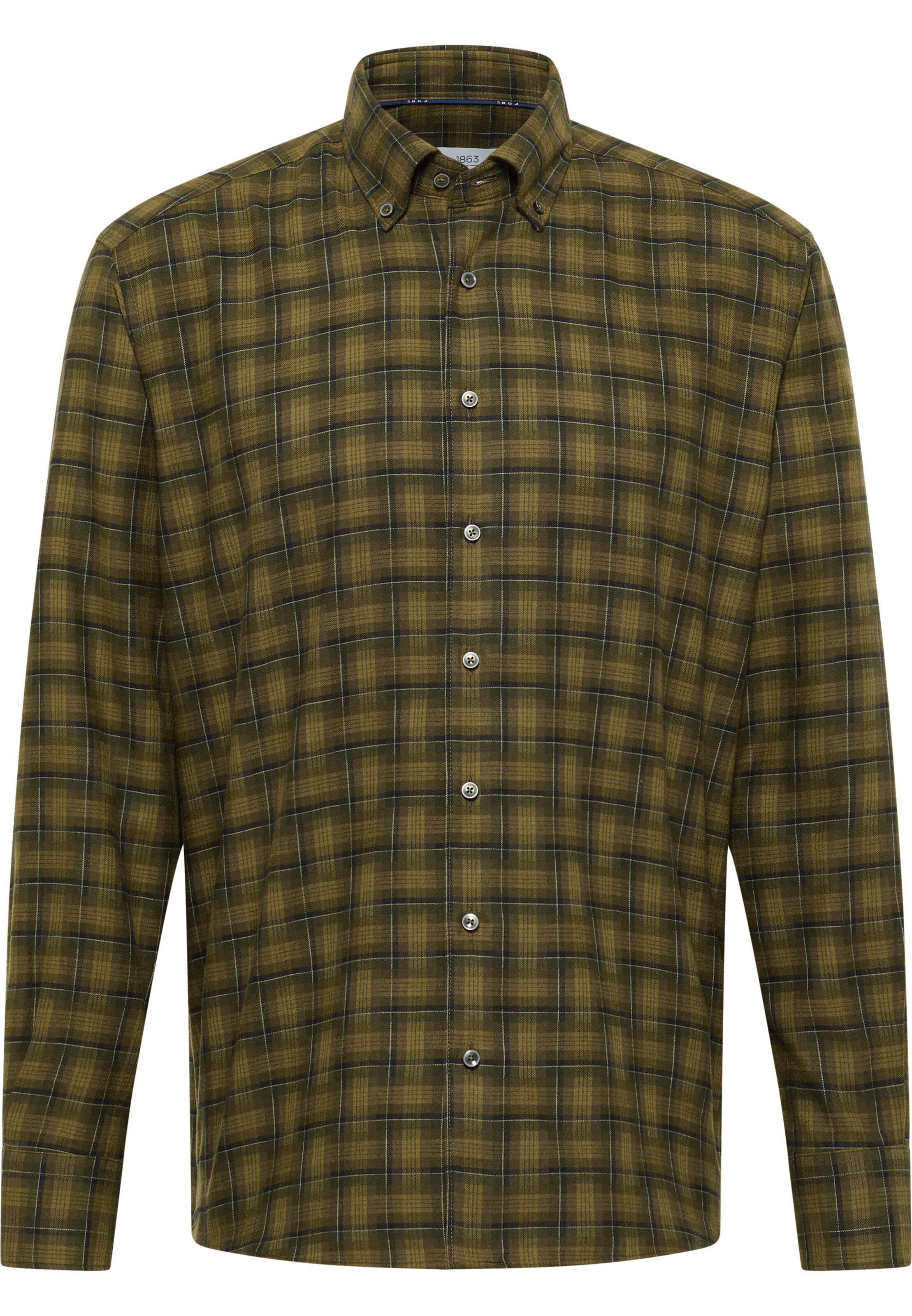 ETERNA Regular Fit Hemd in Grün: Vorderseite