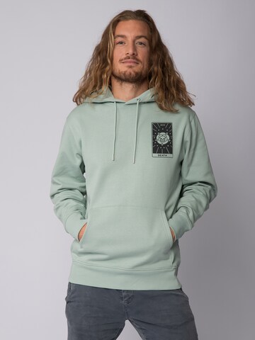 Watapparel Sweatshirt ' Tarot Death ' in Groen: voorkant