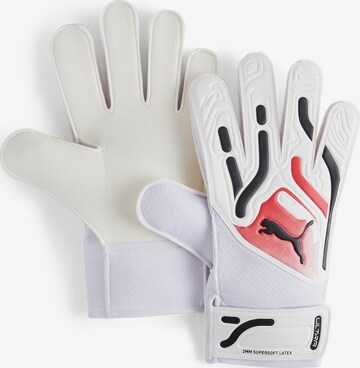 PUMA Athletic Gloves 'ULTRA Play RC' in White: front