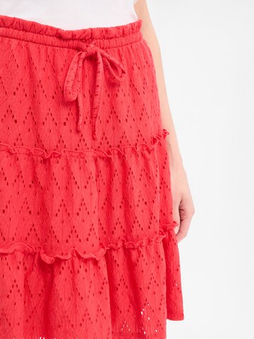 VILA Skirt 'VIAmalina' in Red