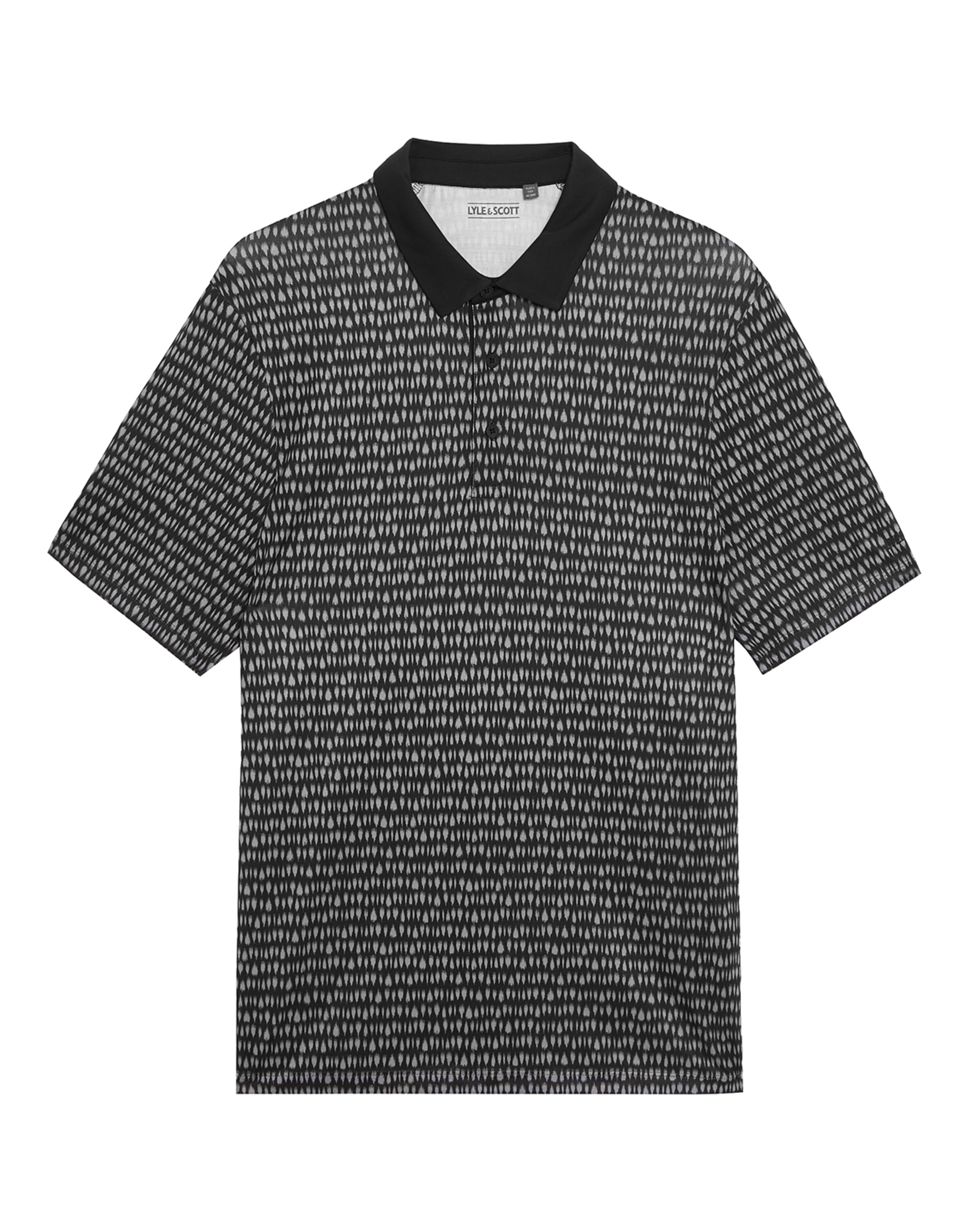 Lyle & Scott Shirt 'Golf Divot' in Zwart: voorkant
