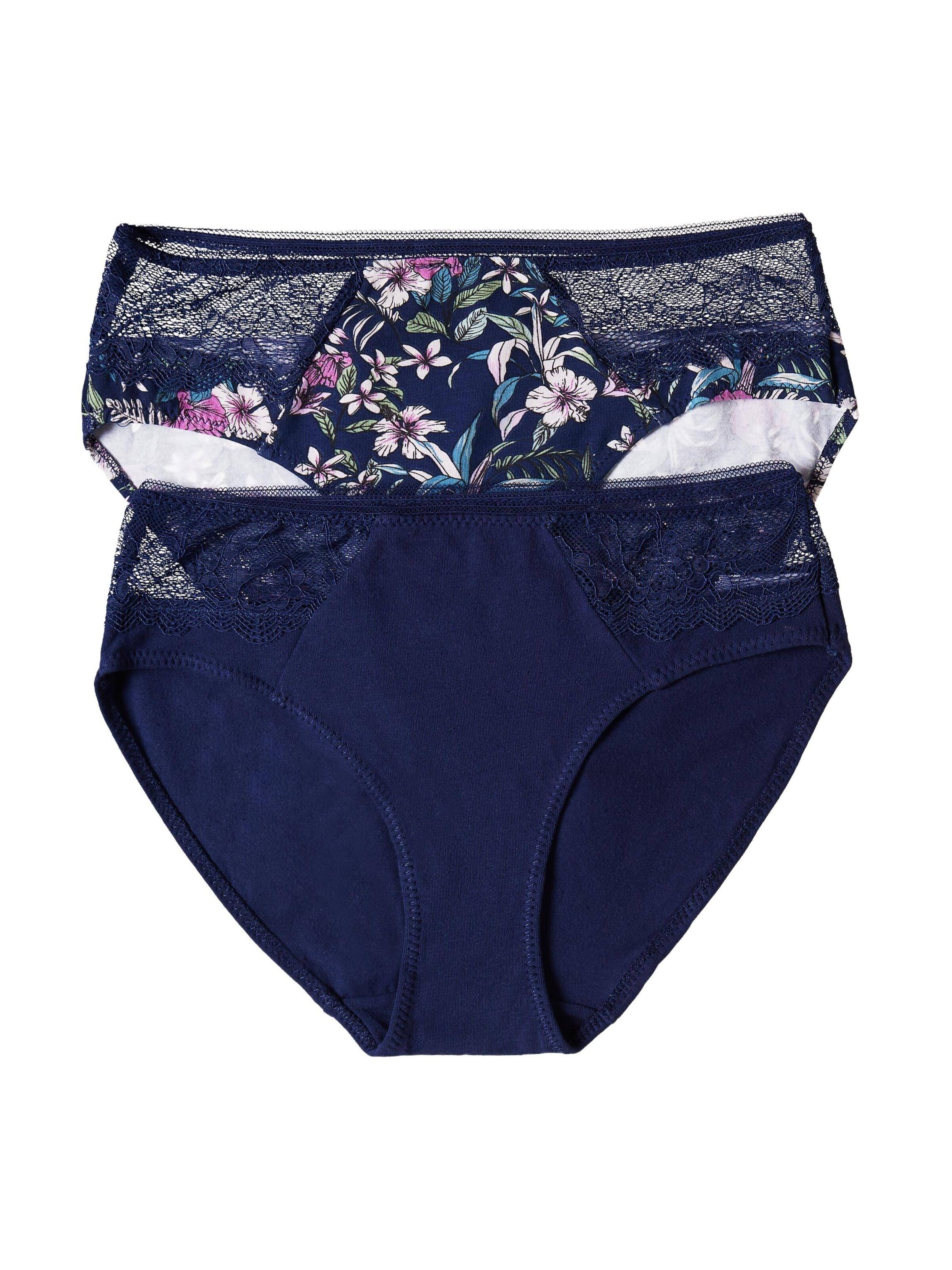 Henderson - Panti 'Taillenslip Hally im 2er Pack, leichter Shaping Effekt, hohe Leibhöhe S' en azul: frente