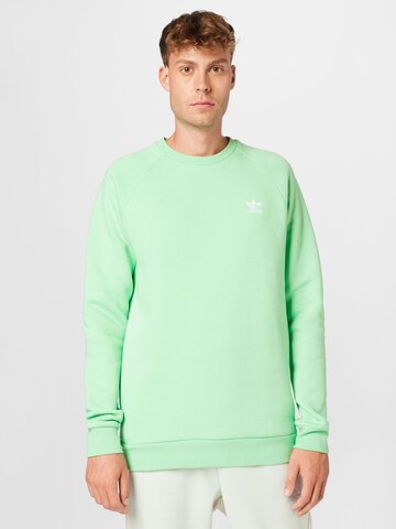 Regular fit Bluză de molton 'Adicolor Essentials Trefoil' de la ADIDAS ORIGINALS pe verde: față