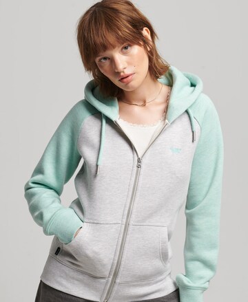 Superdry Sweatjacke in Grau: predná strana