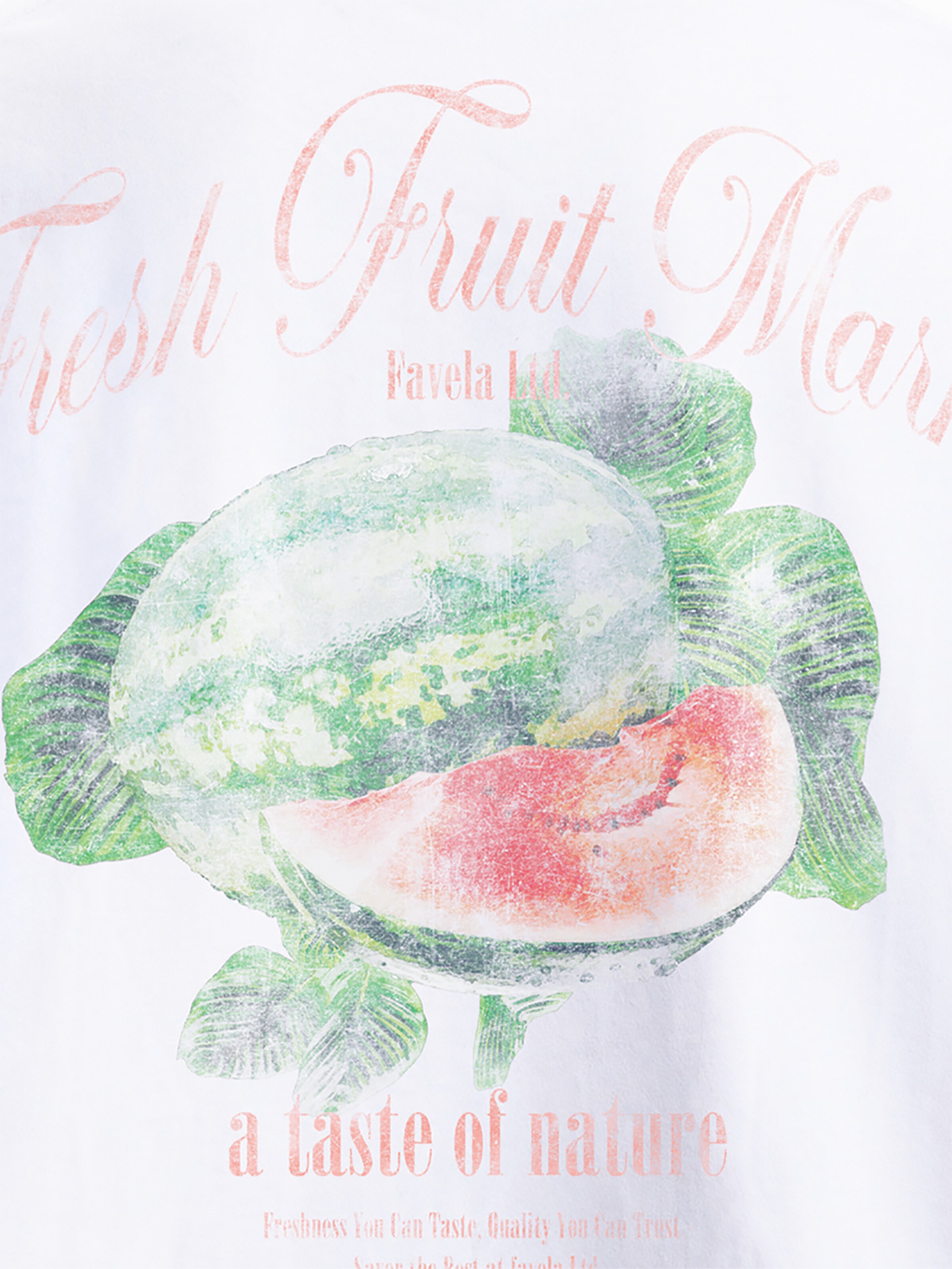 FAVELA Shirt 'Melon' in White