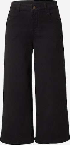 Wide leg Jeans di Blutsgeschwister in nero: frontale