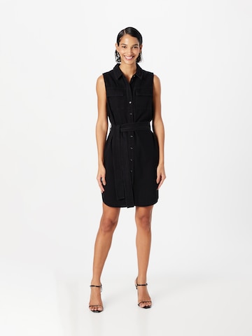 Robe-chemise 'OSALINA' PIECES en noir : devant