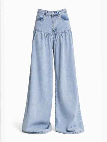 IT'S BASIC Wide leg Jeans 'Relaxed' in Blauw: voorkant